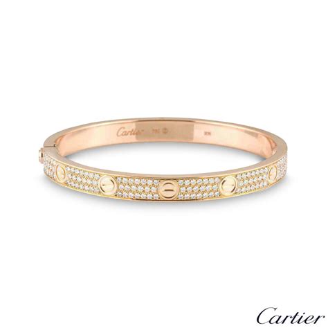 diamond love bracelet|cartier bracelet full diamond price.